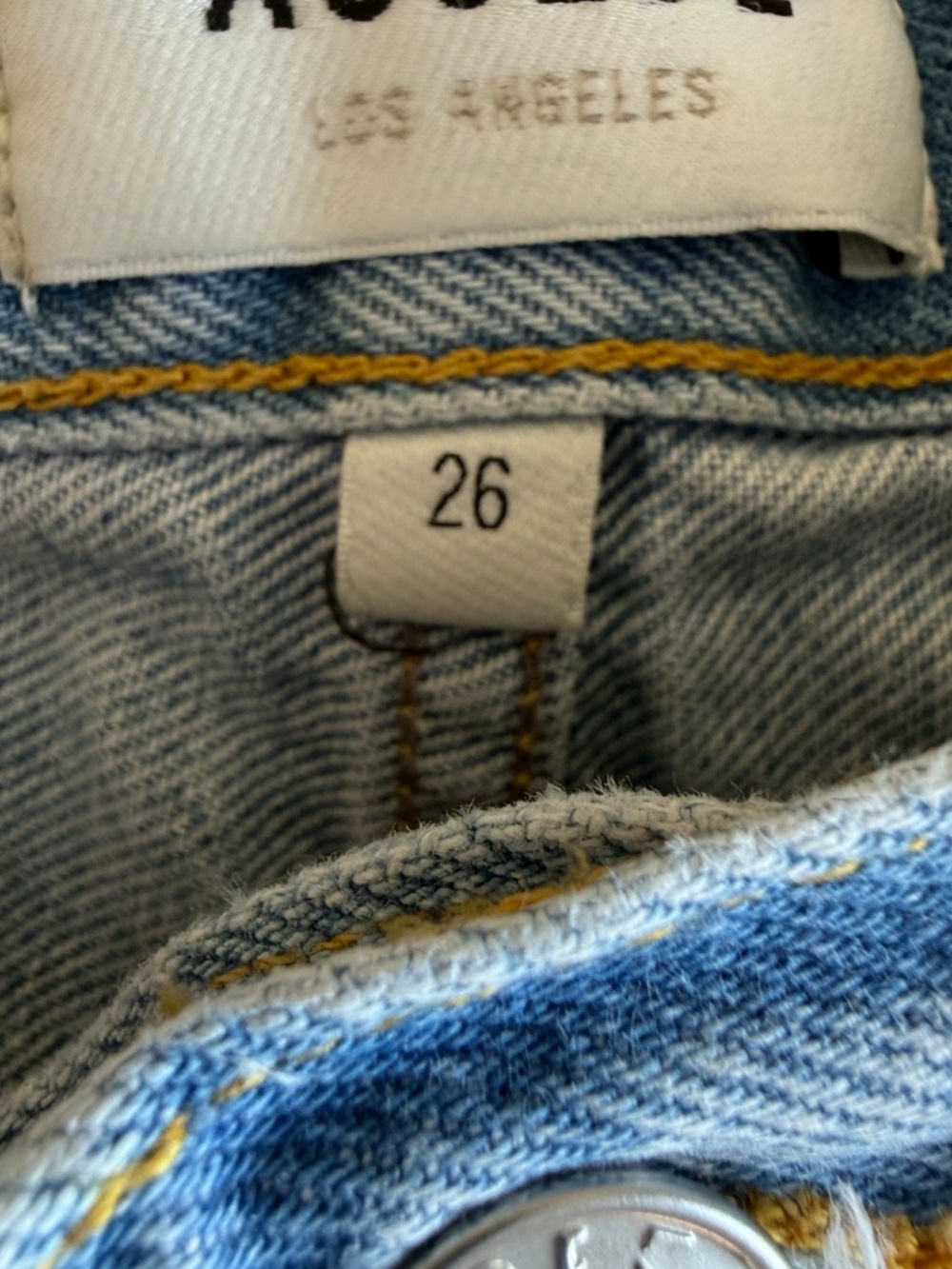 AGOLDE Parker Long Denim Shorts Swapmeet Size 26 - Picture 6 of 11